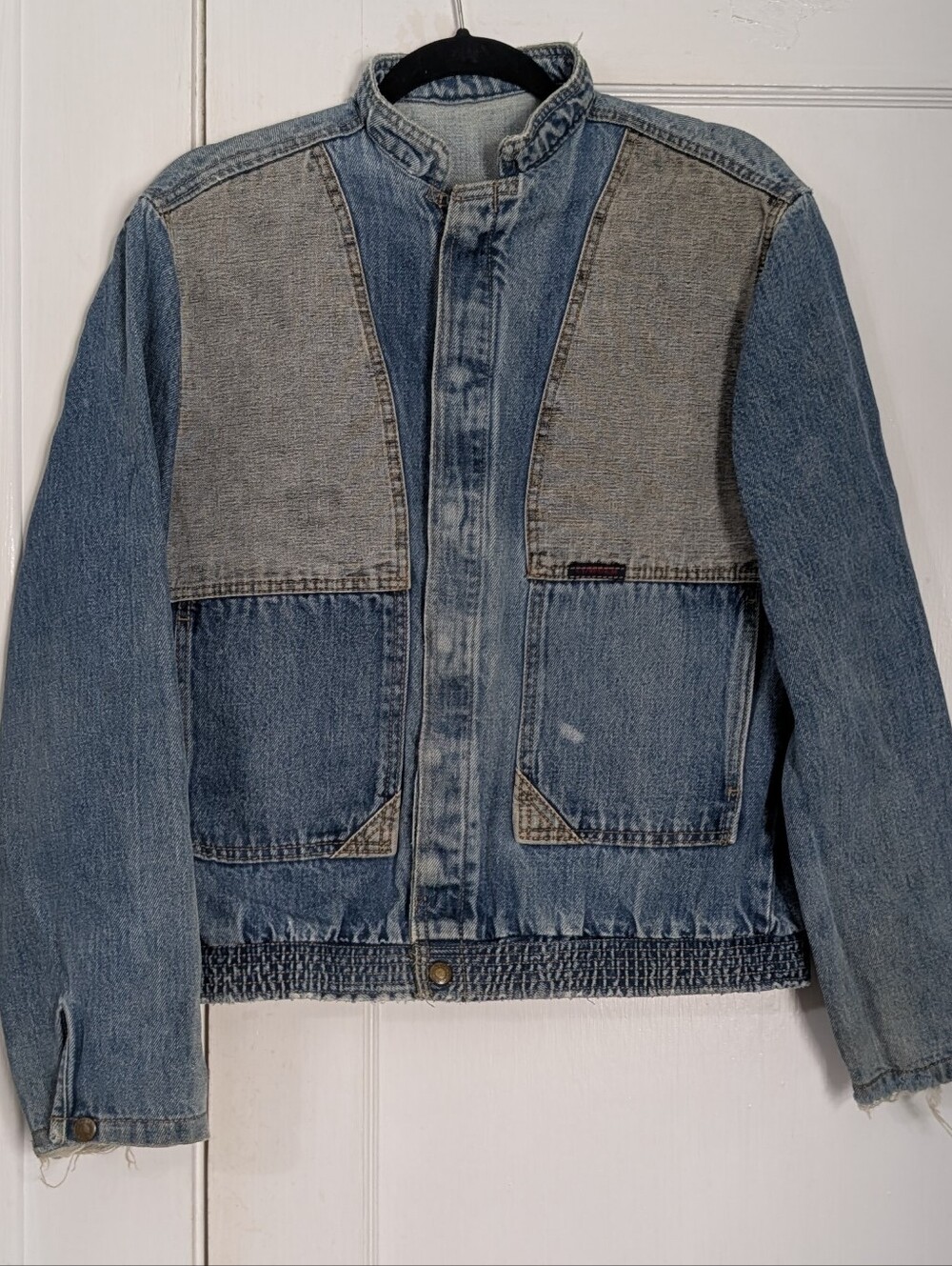 Vintage Cowden Denim Jacket Men’s L 42-44 Made USA Colorblock Western Bomber